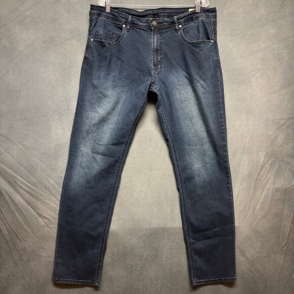 Buffalo David Bitton Axel Straight Jeans Western Country Preppy Comfy 38 x 32 - Picture 1 of 16